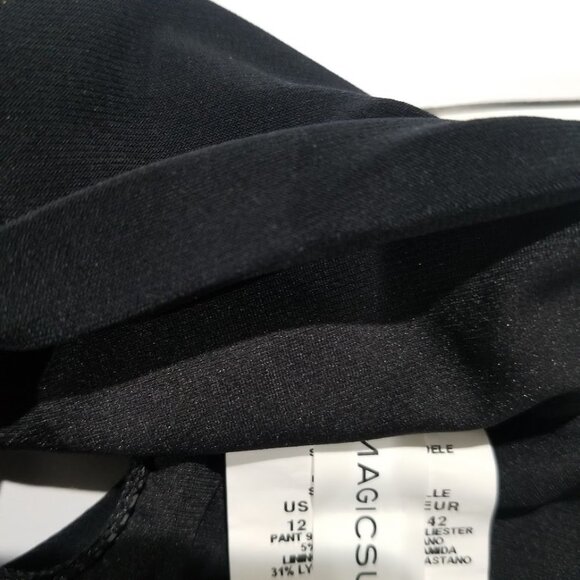 Magicsuit Shirred Bikini Bottom Black Size 12 - Picture 6 of 9